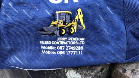 U13A Gear Bags sponsored by Kilbeg Contractors