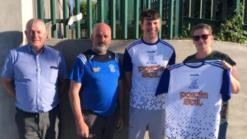 Presentation of Training Tops to Cappawhite Gaels 2021 West & County U19B Football Champions